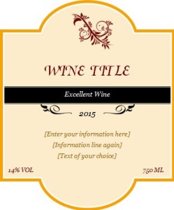 20+ Custom Design Wine Label Templates | Download & Print