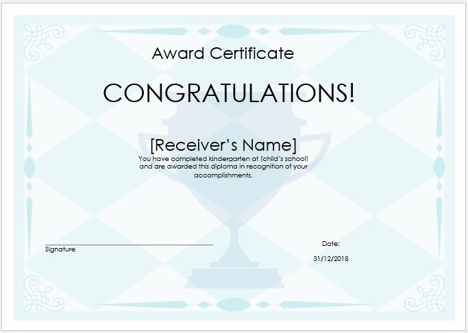 10 Winner Certificate Templates Sample Word And Excel Templates ...