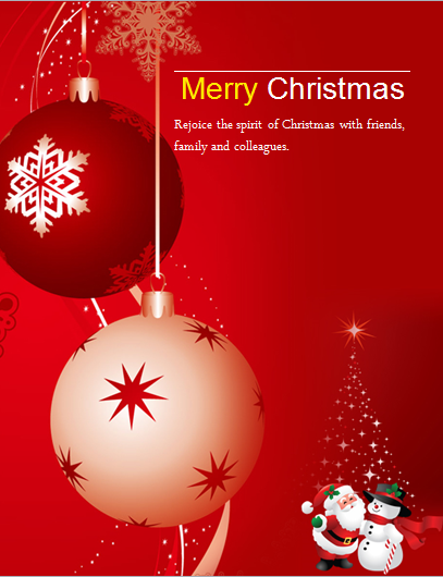 MS Word Colorful Christmas Flyer Templates Word Excel Templates