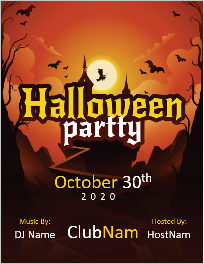 Ms Word Halloween Party Flyer Templates Word Excel Templates