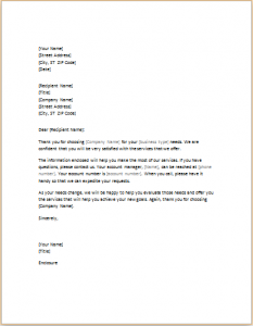 Introductory Letter to New Client (SAMPLES) | Word & Excel Templates