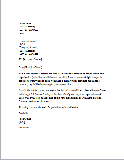 Response Letter Template For WORD Word Excel Templates