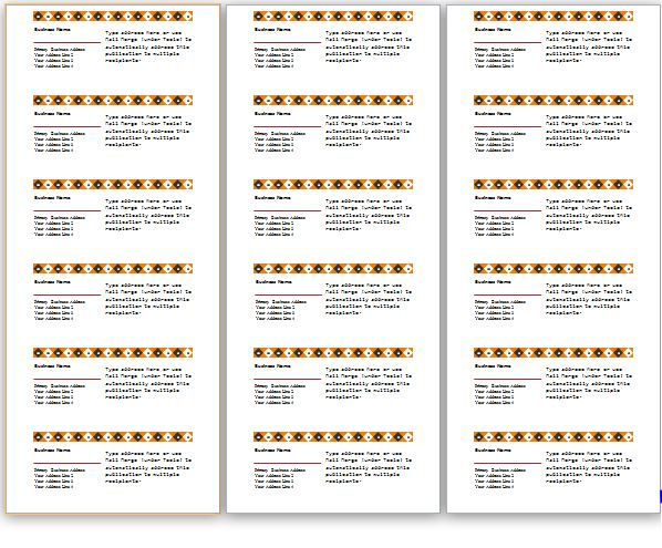 Label Templates For MS Word Word Excel Templates