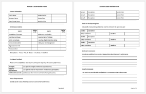 Annual Coach Review Form