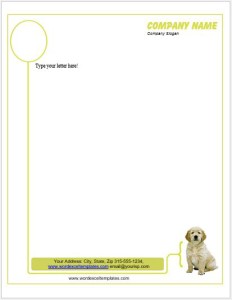 animal letterheads templates word