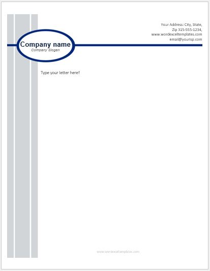Business Letterhead Templates For MS Word Word Excel Templates