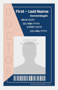 Doctor's Photo ID Badge Templates for MS Word | Download