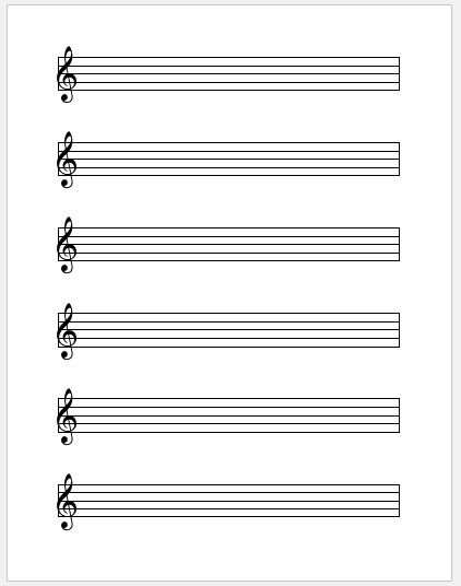 Free Music Paper Template PRINTABLE TEMPLATES