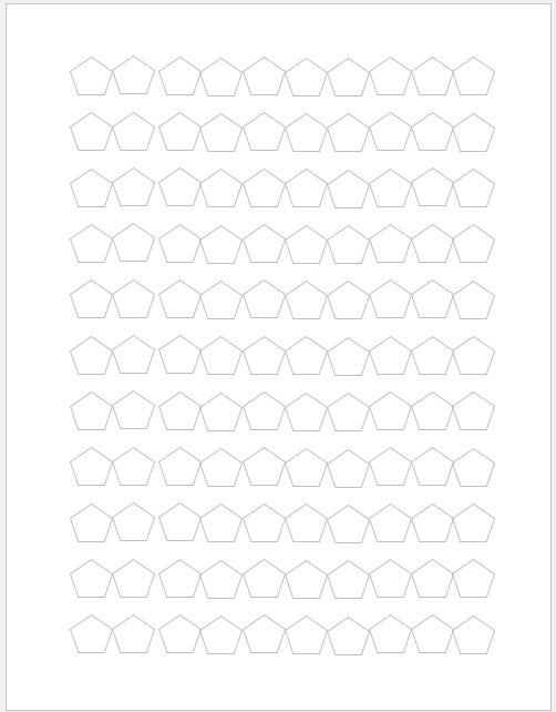 Pentagon graph paper