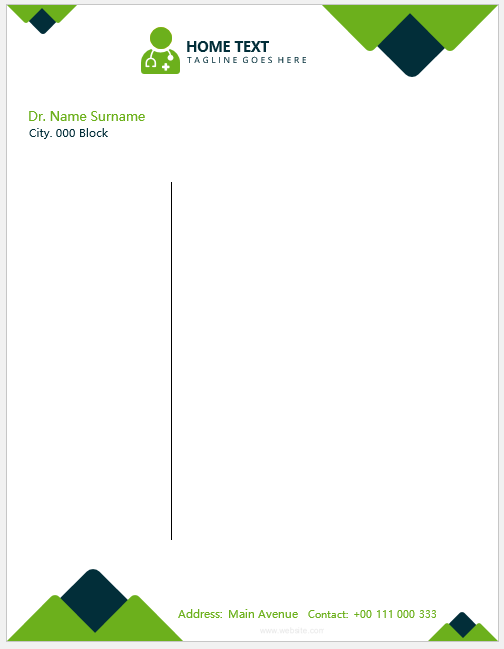 Doctor letterhead template