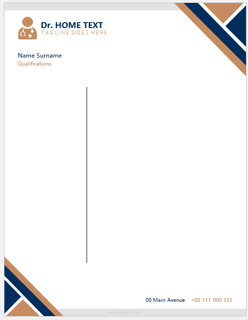 Doctor letterhead template