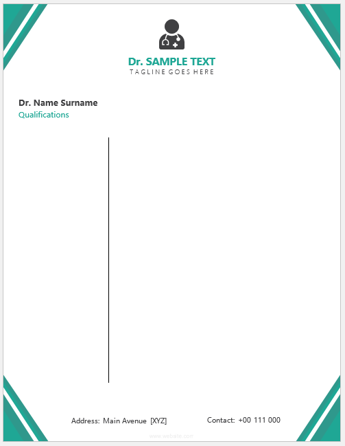 Doctor letterhead template