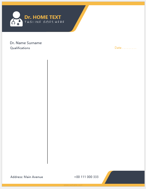 Doctor letterhead template