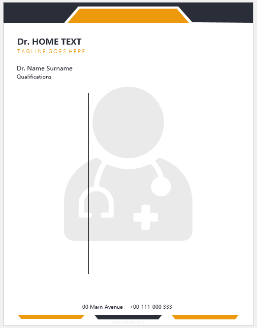 Doctor letterhead template