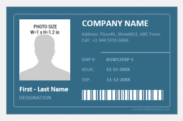 10 Best Photo ID Badge Templates for Office Employees | Free