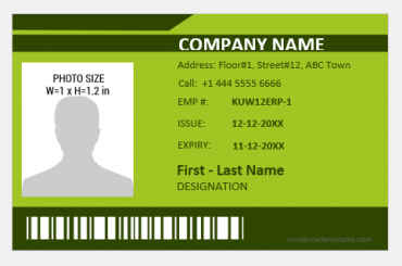 10 Best Photo ID Badge Templates for Office Employees | Free