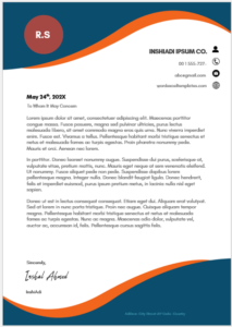 Construction business letterhead template