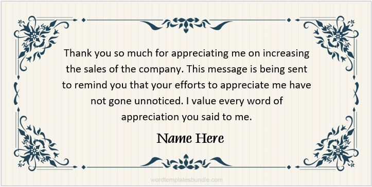 Editable Thank You Messages Samples Word Excel Templates