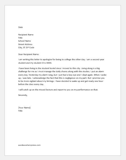 apology-letters-for-being-late-to-various-situations-word-excel