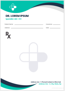 Doctor Prescription Pad Templates for MS Word | Edit & Print