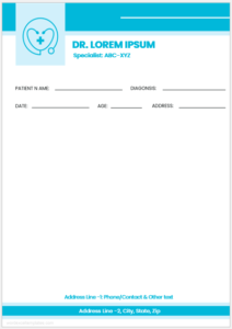 Doctor Prescription Pad Templates for MS Word | Edit & Print