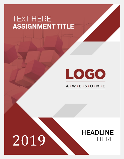assignment first page template