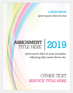 Assignment Cover Page Templates for MS Word | Word & Excel Templates