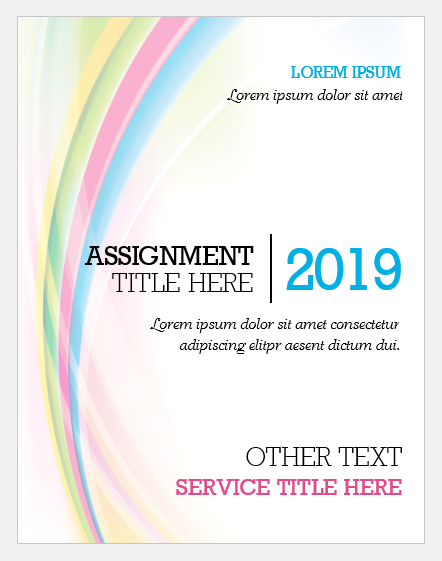 student assignment template word
