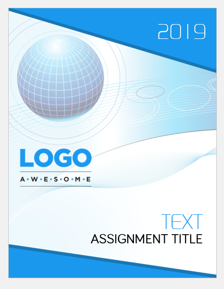 computer assignment front page design template