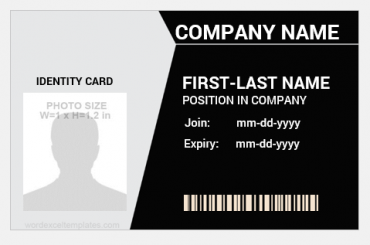 10 Best Employee ID Card Formats for MS Word | Download Free