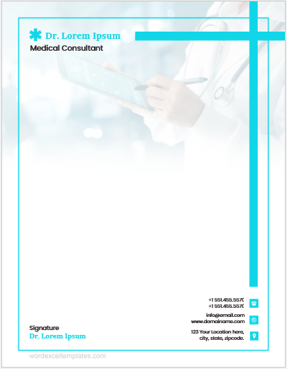 5 Best FREE Doctor Letterhead Templates For Word Editable