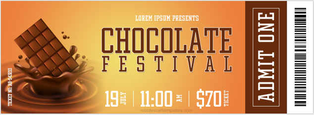 Chocolate festival ticket