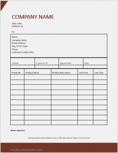 Material Requisition Form Template for Word | Download