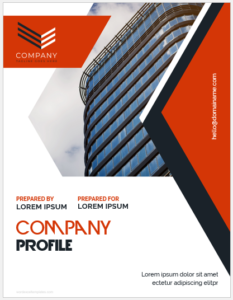 Company Profile Cover Page Templates for Word | Download