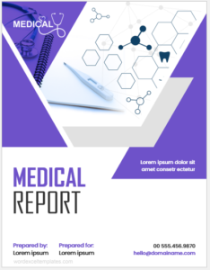 Medical Report Cover Page Templates | Download Edit & Print