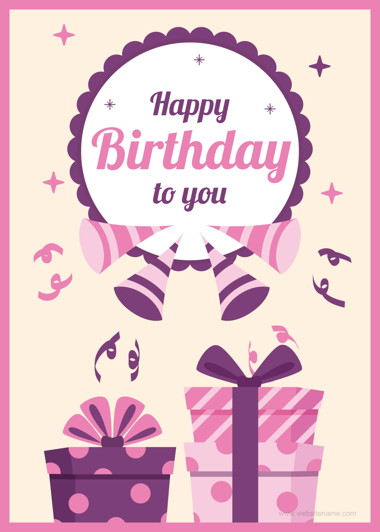 Birthday Gift Card Templates for Word | Edit Print & Send