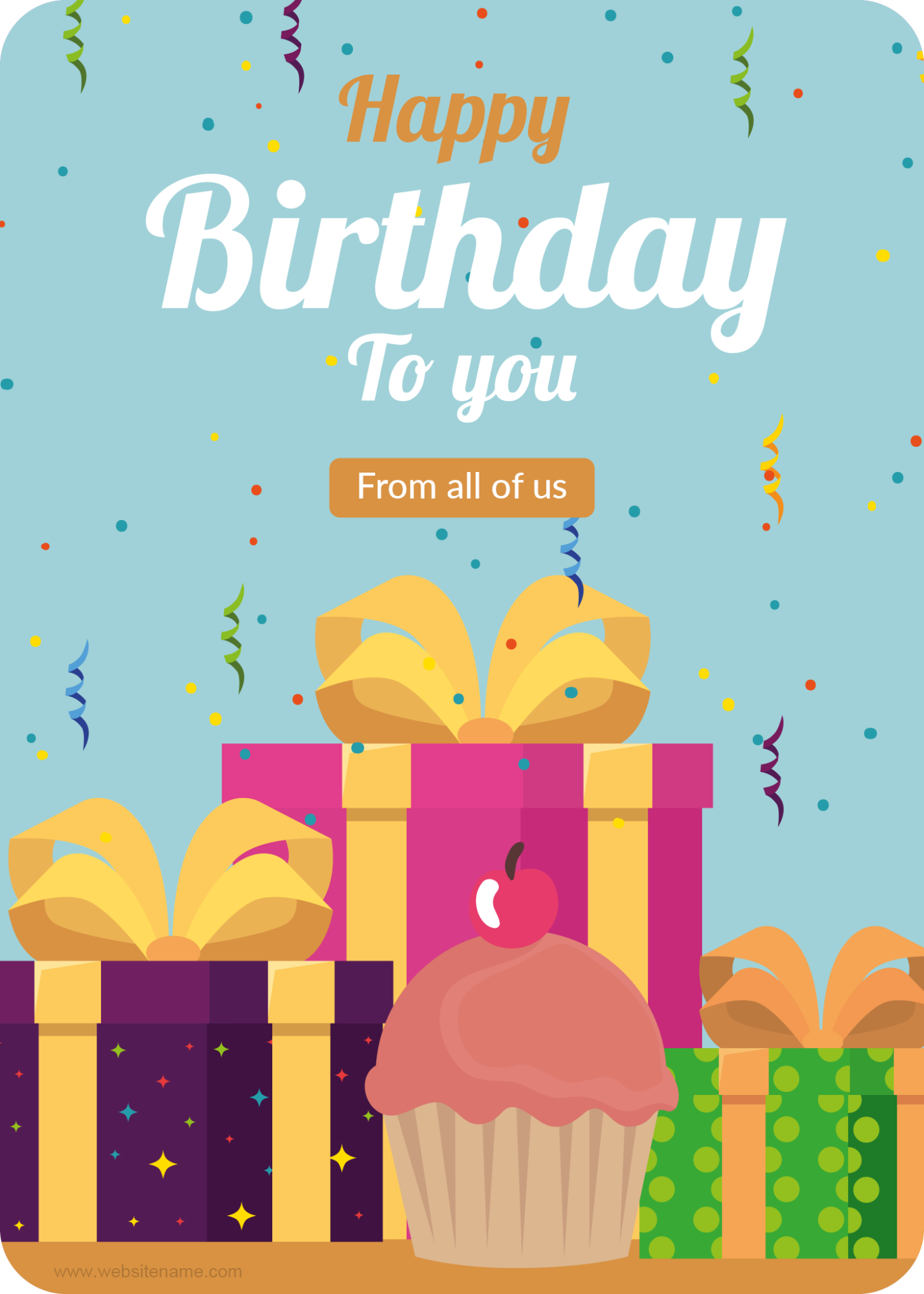 Birthday Gift Card Templates for Word | Edit Print & Send