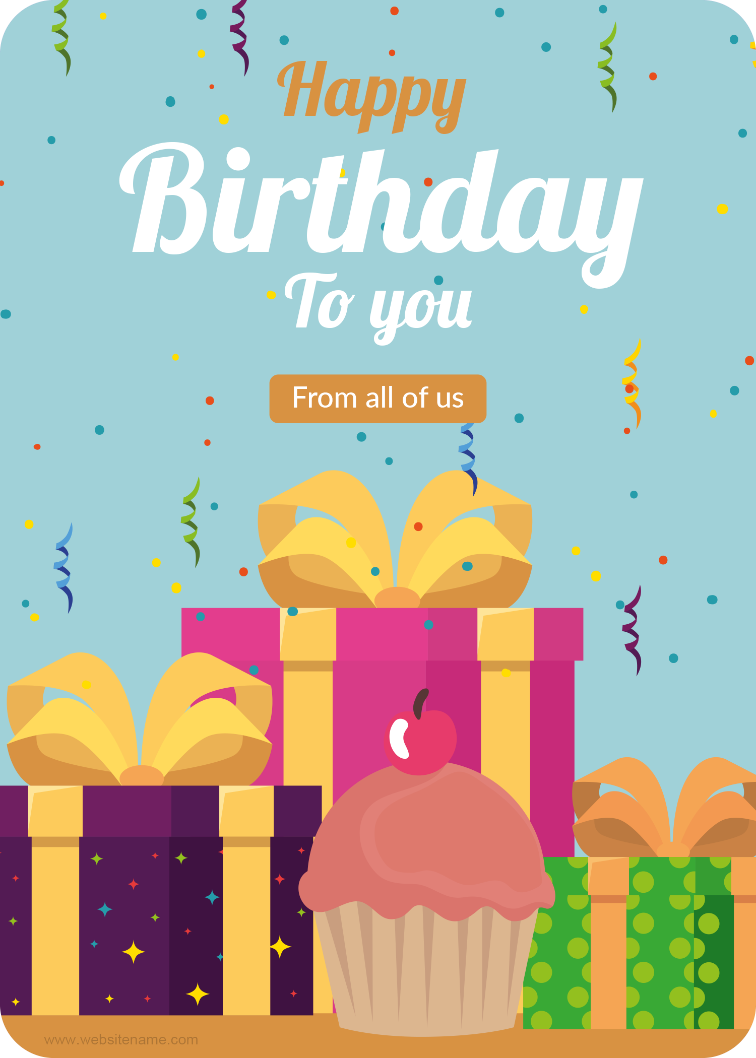 Birthday Gift Card Templates for Word | Edit Print & Send