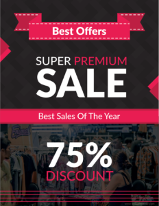 Sale Flyer Template for MS Word